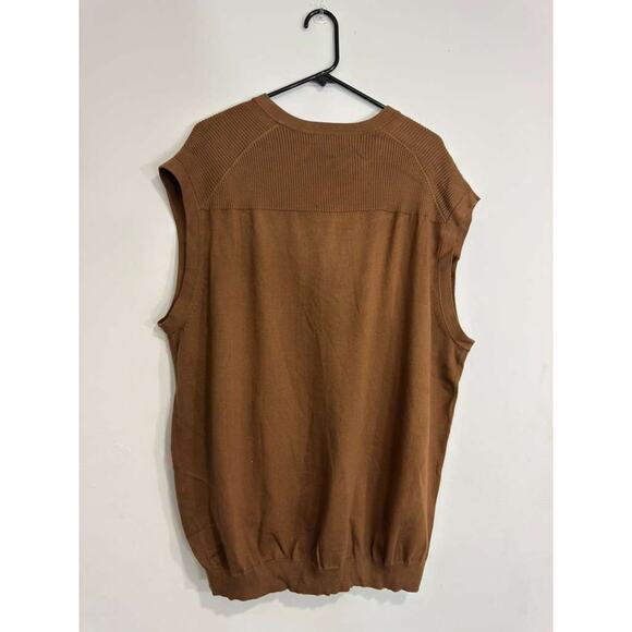 Cutter & Buck Men’s Chestnut Knit Sweater Vest Size 2XT – V-Neck Sleeveless - Picture 4 of 5